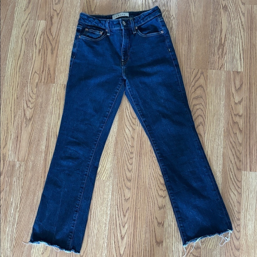 TRAVE Collette Kick Flare Jeans in No Excuses Wash Size 26 - Picture 3 of 10